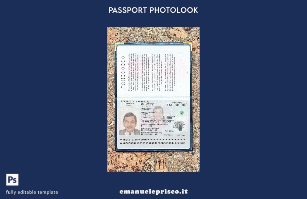 stile verificato Argentina nuovo passaporto presente modello photolook